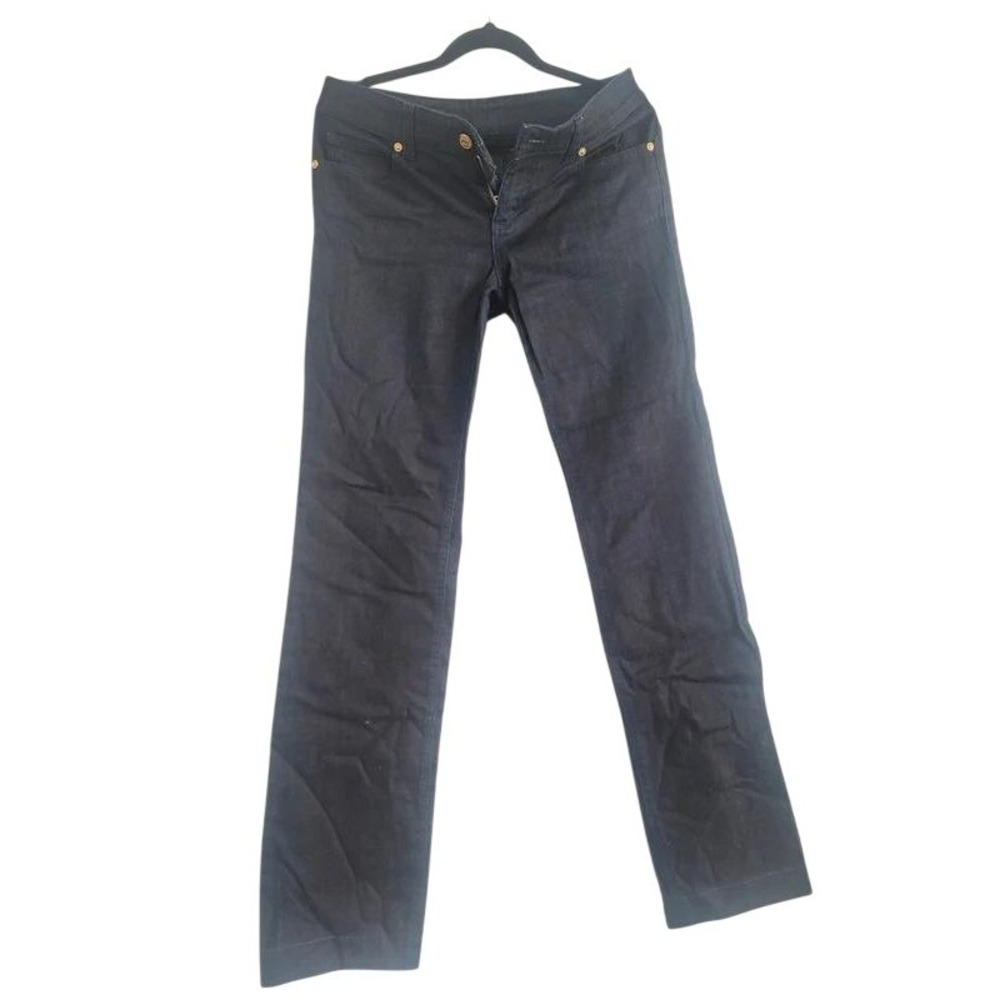 Gucci Mens Dark Wash Straight Leg Denim Jeans Made in Italy Size 8-10‎ US Indigo